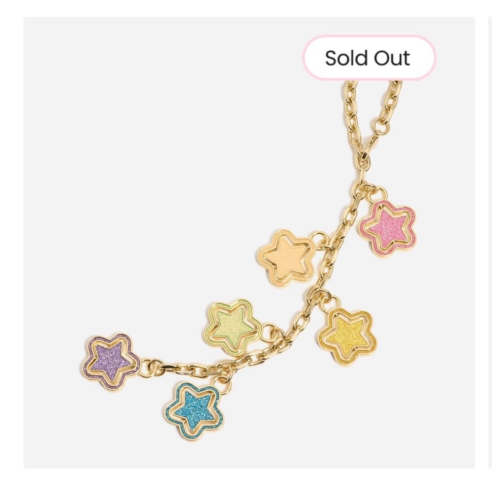 Stoney Clover Lane keychain with Multicolor Star Charms